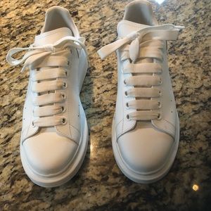 Alexander McQueen white platform sneakers 39/8.5